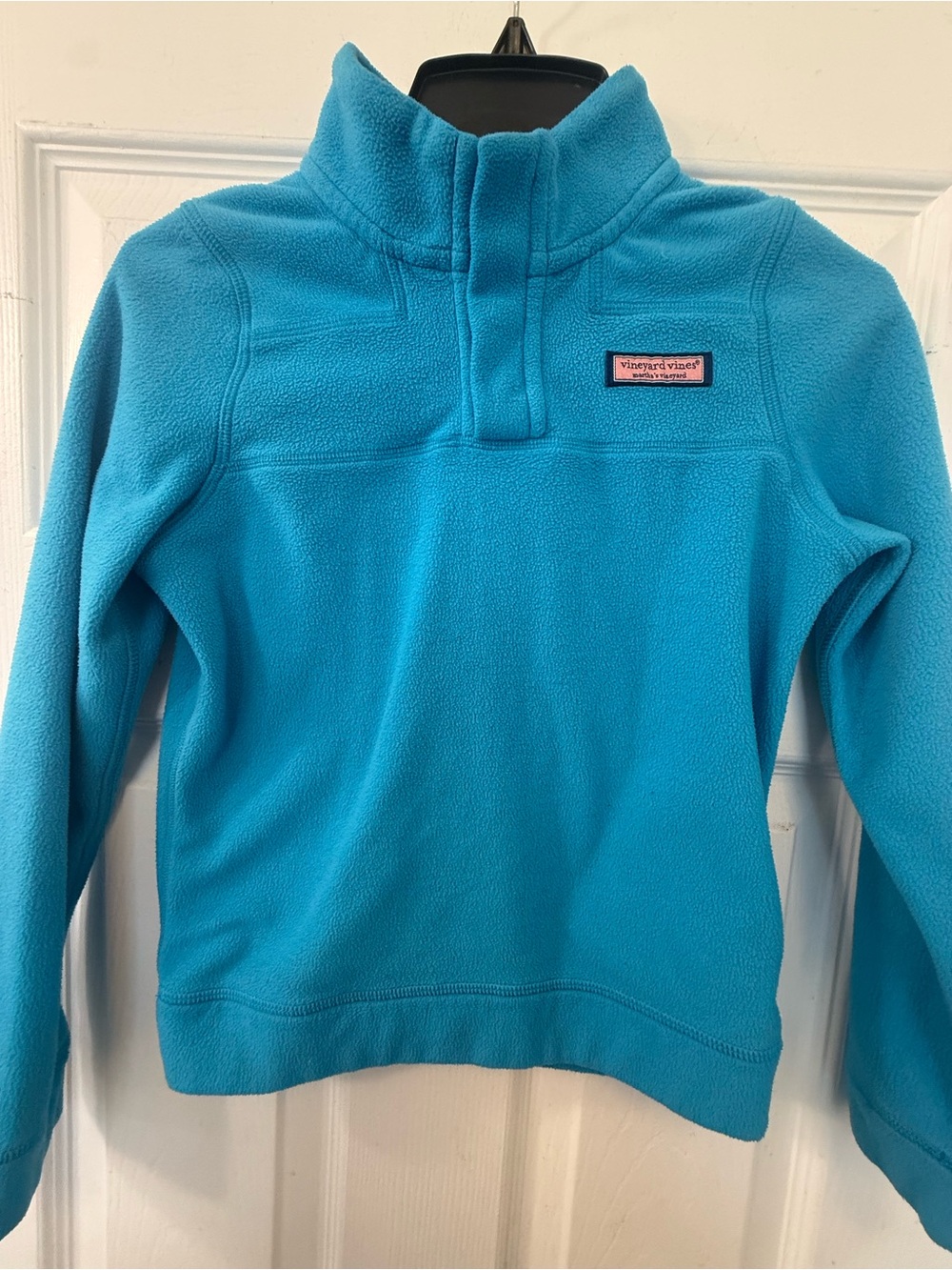 Vineyard Vines Kids Fleece Pullover - Teal Blue